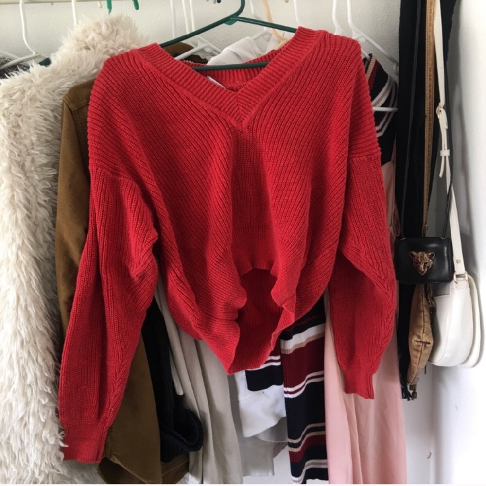 Red Calvin Klein Sweater